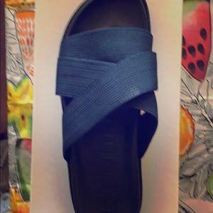 Calvin Klein Dark Navy Sandals size 11M.